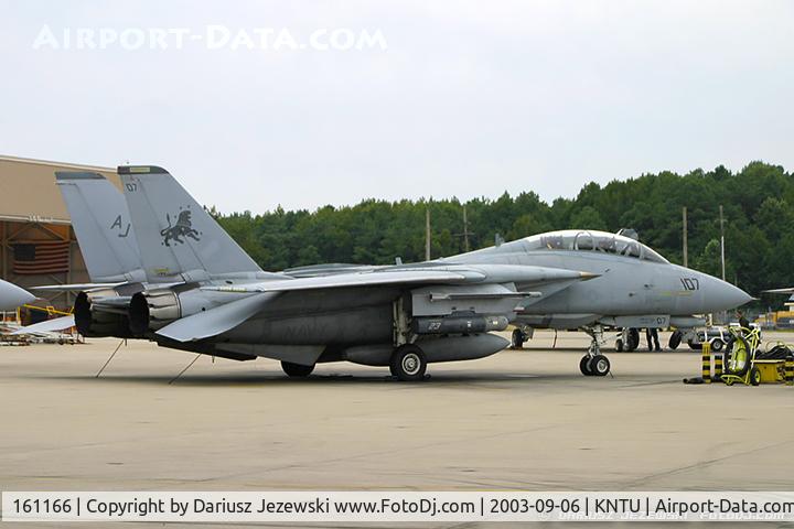 161166, Grumman F-14A-110-GR Tomcat C/N 393, F-14D Tomcat 161166 AJ-107 from VF-213 
