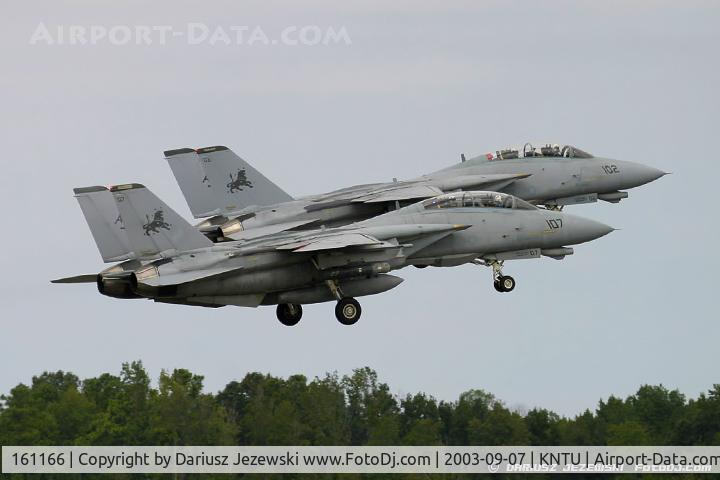 161166, Grumman F-14A-110-GR Tomcat C/N 393, F-14D Tomcat 161166 AJ-107 from VF-213 