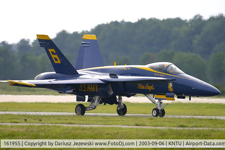 161955, McDonnell Douglas F/A-18A Hornet C/N 0166, F/A-18A Hornet 161955 C/N 0166 from Blue Angels Demo Team  NAS Pensacola, FL