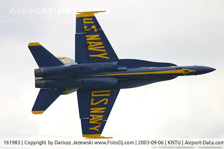 161983, McDonnell Douglas F/A-18A Hornet C/N 0205/A165, F/A-18A Hornet 161983 C/N 0205 from Blue Angels Demo Team  NAS Pensacola, FL