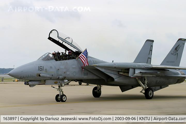 163897, Grumman F-14D Tomcat C/N 607/D-12, F-14D Tomcat 163897 AD-161 from VF-101 'Grim Rippers' NAS Oceana, VA