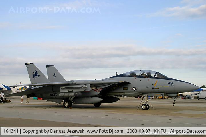 164341, Grumman F-14D Tomcat C/N 616/D-21, F-14D Tomcat 164341 AJ-101 from VF-213 'Black Lions' NAS Oceana, VA