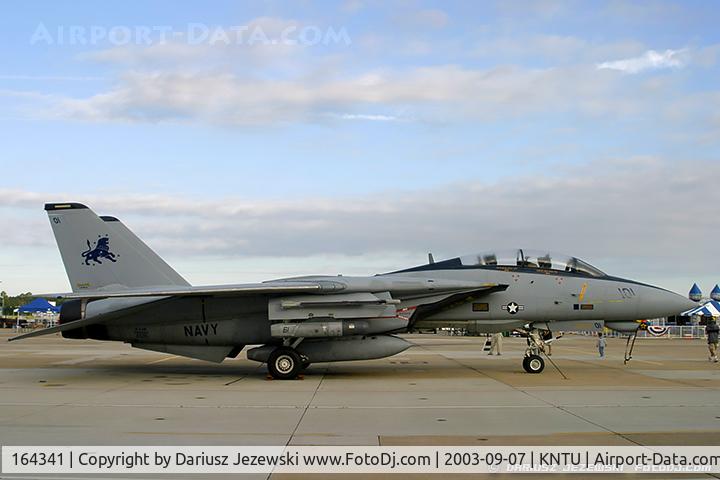164341, Grumman F-14D Tomcat C/N 616/D-21, F-14D Tomcat 164341 AJ-101 from VF-213 'Black Lions' NAS Oceana, VA