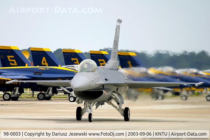 98-0003, 1998 Lockheed Martin F-16C Fighting Falcon C/N CC-214, F-16CJ Fighting Falcon 98-0003 SW from 55th FS 'Fighting Fifty Fifth' 20 FW Shaw AFB, SC