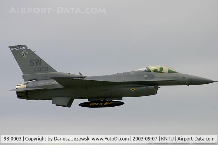 98-0003, 1998 Lockheed Martin F-16C Fighting Falcon C/N CC-214, F-16CJ Fighting Falcon 98-0003 SW from 55th FS 'Fighting Fifty Fifth' 20 FW Shaw AFB, SC