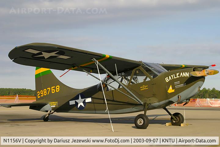 N1156V, 1943 Stinson L-5 Sentinel C/N 60507, Stinson L-5 Sentinel 