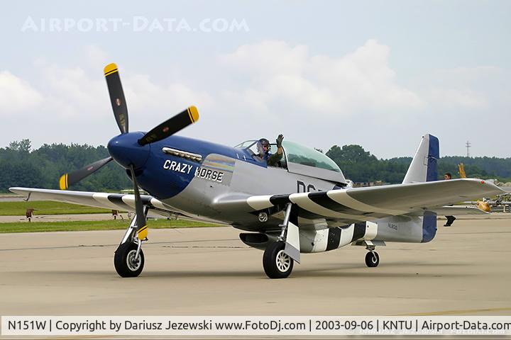 N151W, 1945 North American F-51D Mustang C/N 124-48293, North American F-51D Mustang 