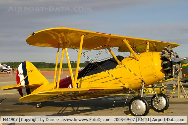 N44907, 1940 Naval Aircraft Factory N3N-3 C/N 1991, Naval Aircraft Factory N3N-3 Yellow Peril C/N 1991, N44907