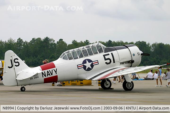 N8994, 1943 Noorduyn AT-16 Harvard II C/N 66-2814, North American Harvard Mk.II C/N 662814, N8994