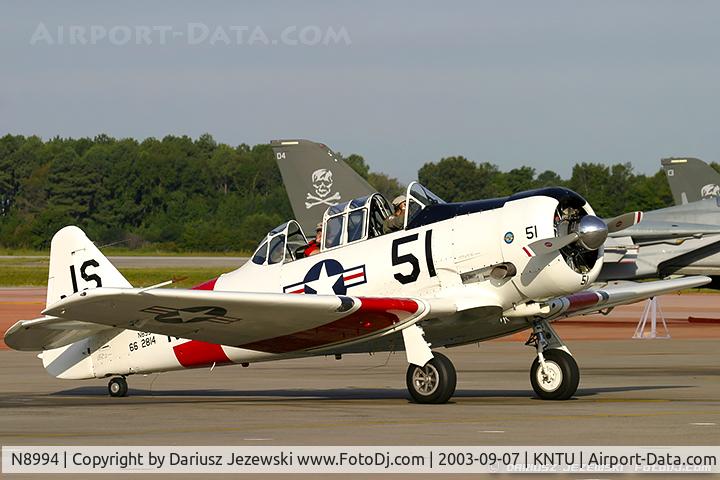 N8994, 1943 Noorduyn AT-16 Harvard II C/N 66-2814, North American Harvard Mk.II C/N 662814, N8994