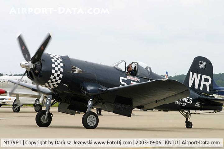 N179PT, 1948 Vought F4U-5 Corsair C/N Not found (Bu122179), Chance Vought F4U-5 Corsair C/N 122179, N179PT