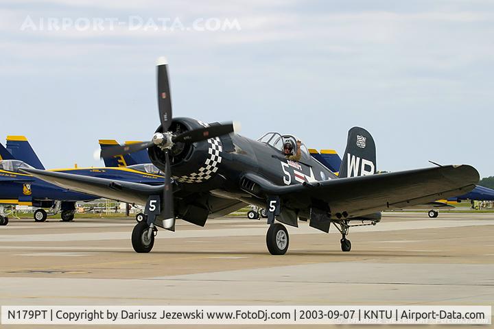 N179PT, 1948 Vought F4U-5 Corsair C/N Not found (Bu122179), Chance Vought F4U-5 Corsair C/N 122179, N179PT
