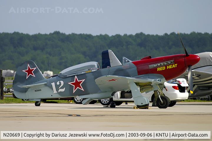 N20669, 2002 Yakovlev Yak-3M C/N 0470110, Yakovlev Yak-3M 