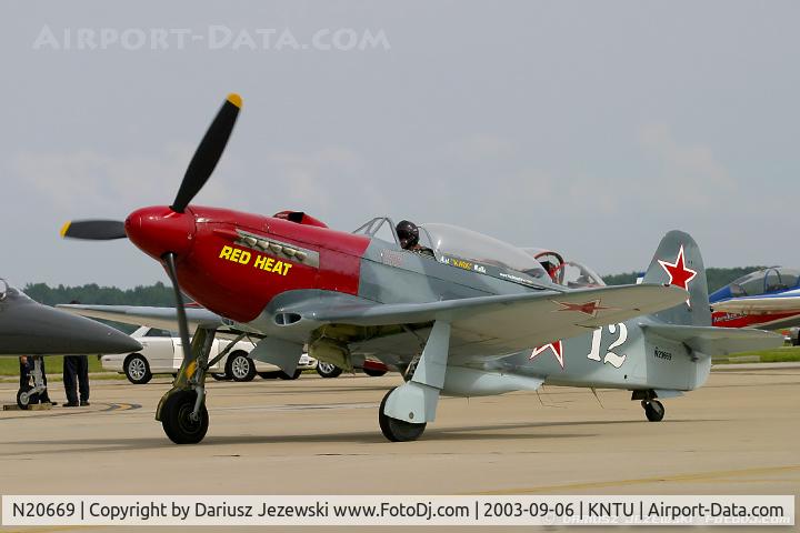 N20669, 2002 Yakovlev Yak-3M C/N 0470110, Yakovlev Yak-3M 