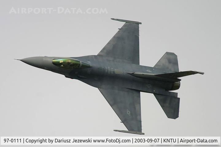 97-0111, 1997 General Dynamics F-16CJ Fighting Falcon C/N CC-213, F-16CJ Fighting Falcon 97-0111 SW from 55th FS 'Fighting Fifty Fifth' 20 FW Shaw AFB, SC
