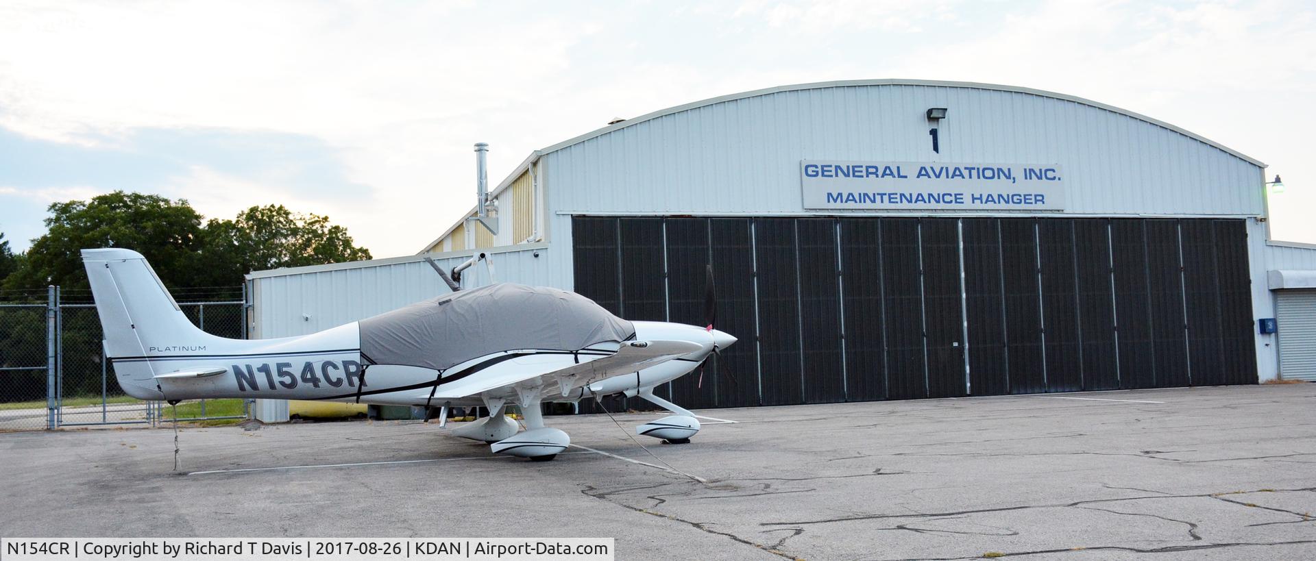 N154CR, 2016 Cirrus SR22T C/N 1273, actually it's a Cirrus in Danville Va.