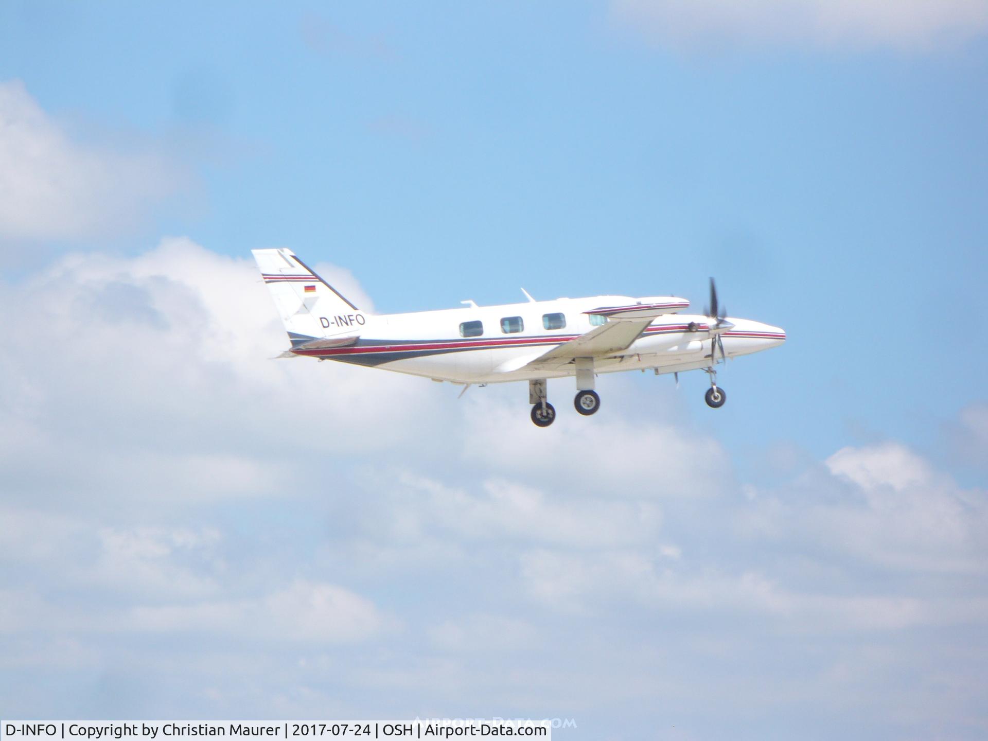 D-INFO, 1981 Piper PA-31T2 Cheyenne IIXL C/N 31T-8166031, Piper PA-31