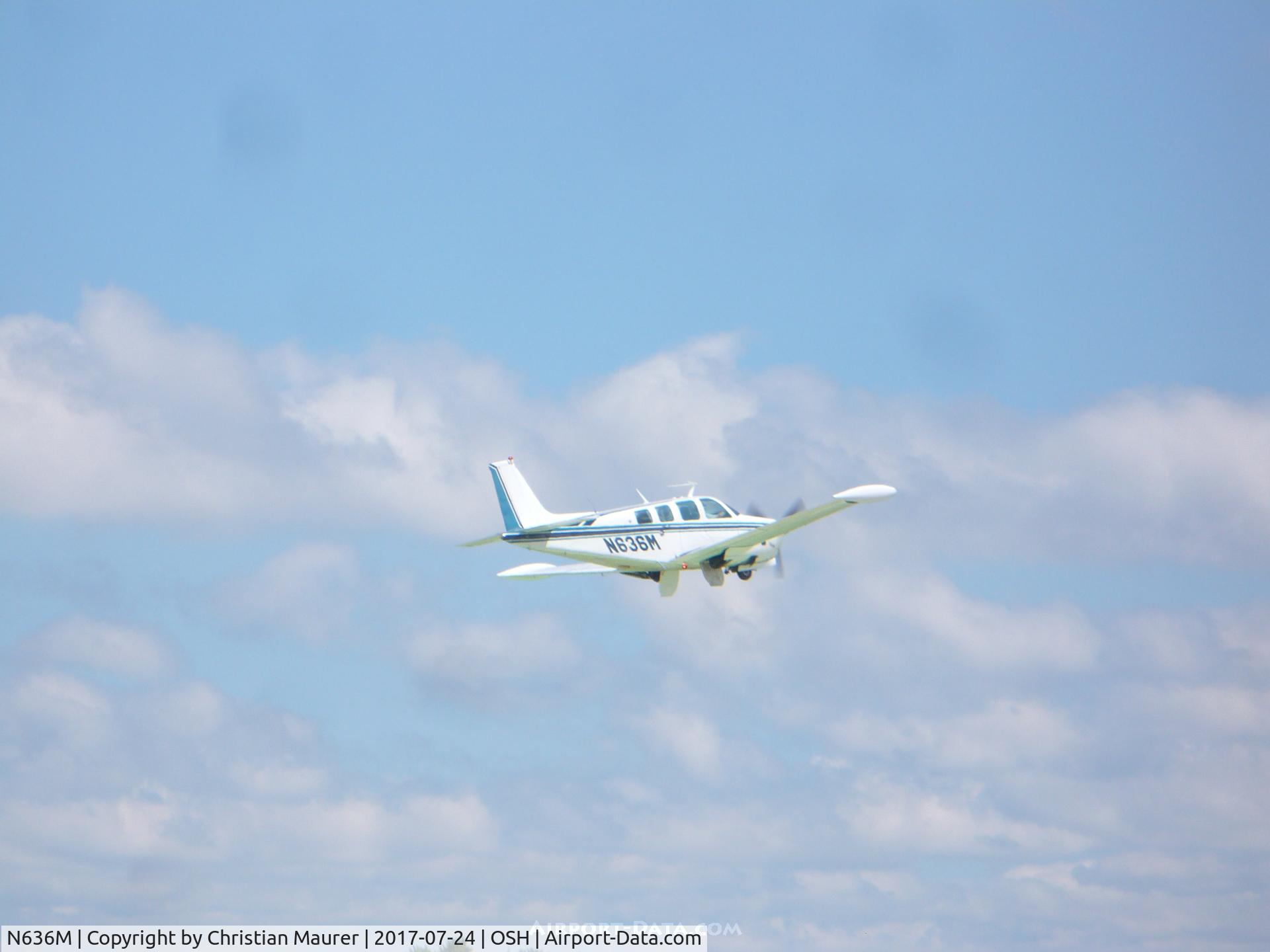 N636M, 1976 Beech A36 Bonanza 36 C/N E-874, Beech Bonanza