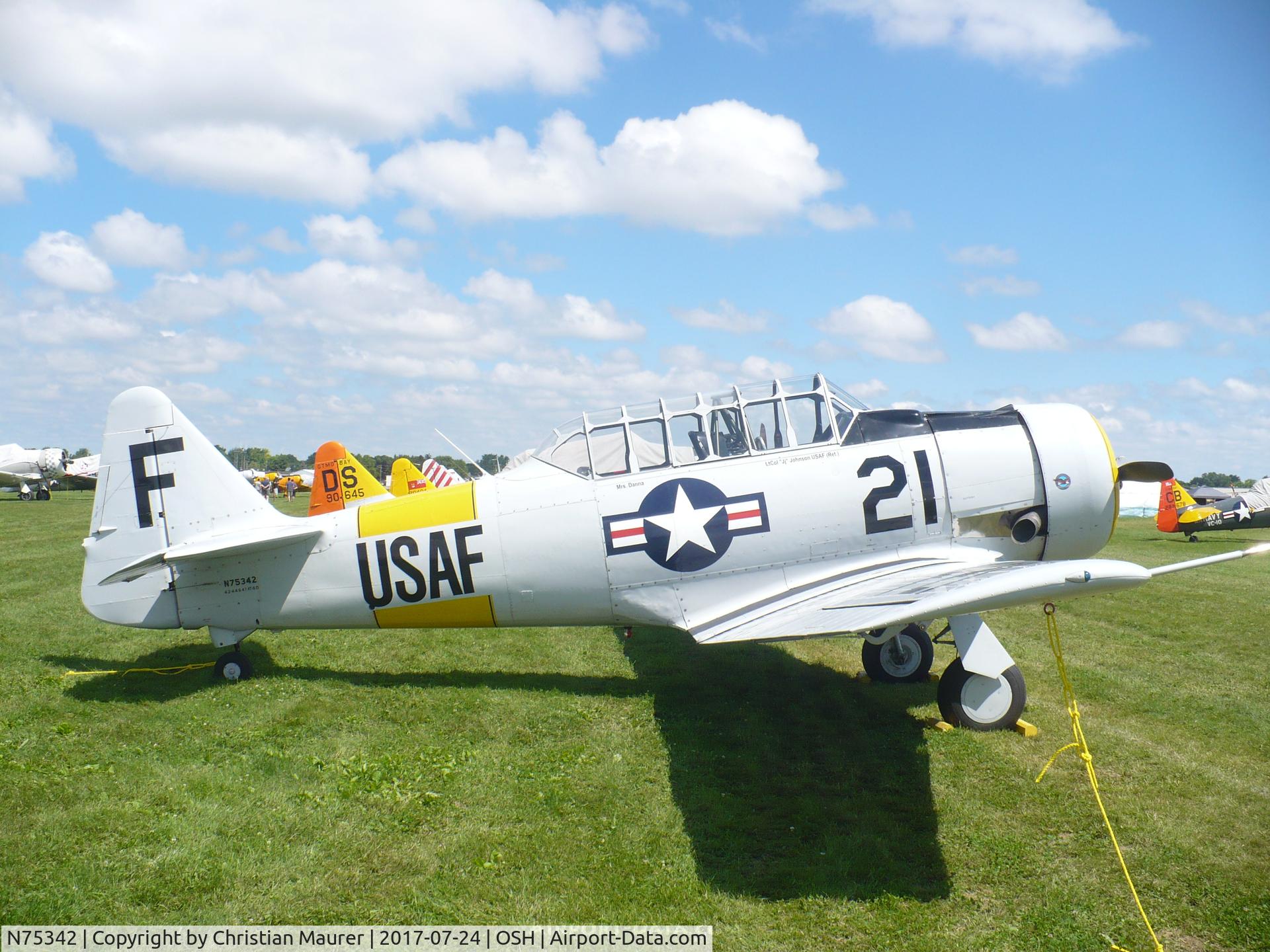 N75342, 1956 North American AT-6D Texan C/N 42-44641, T-6 Texan
