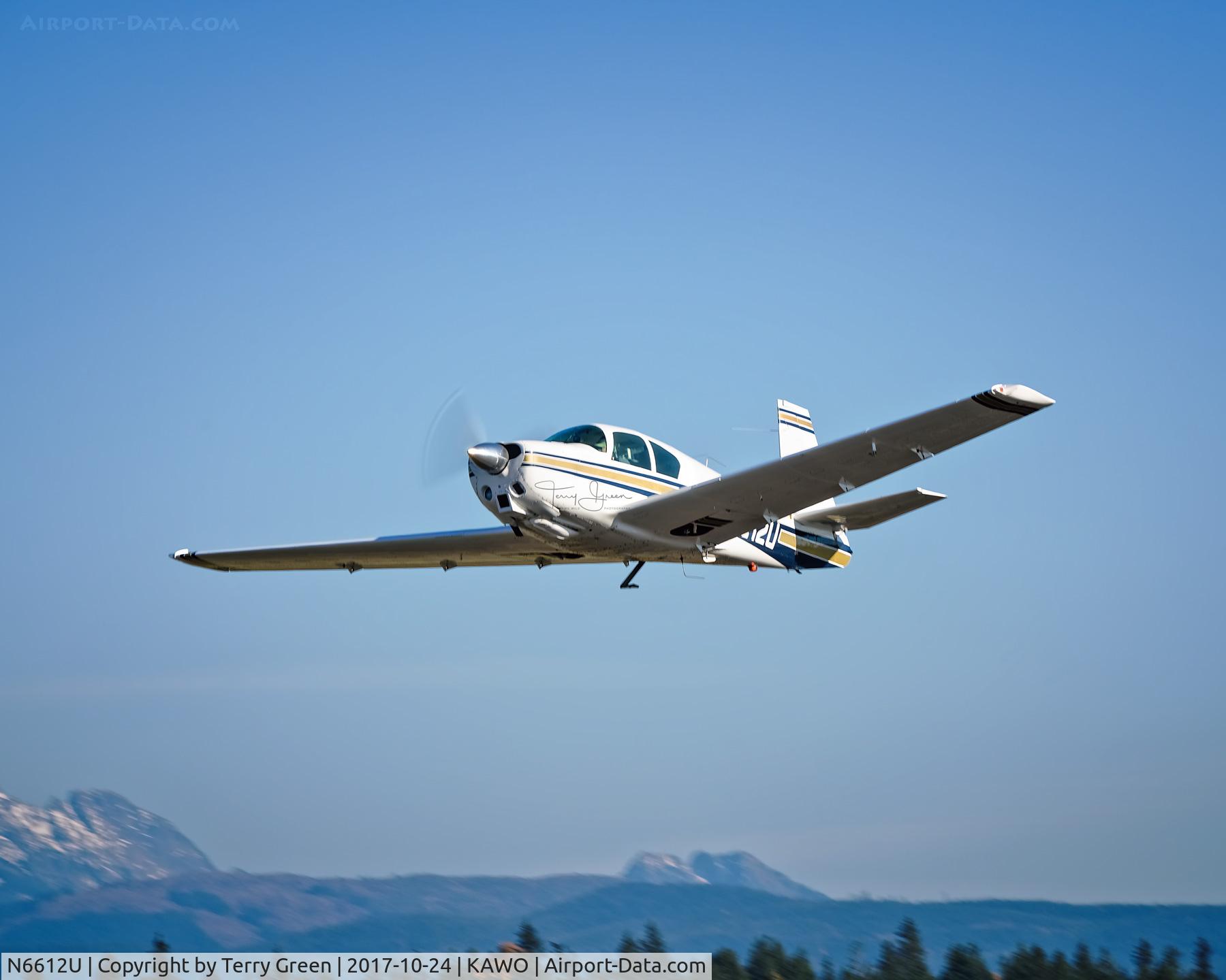 N6612U, 1963 Mooney M20D Master C/N 107, KAWO