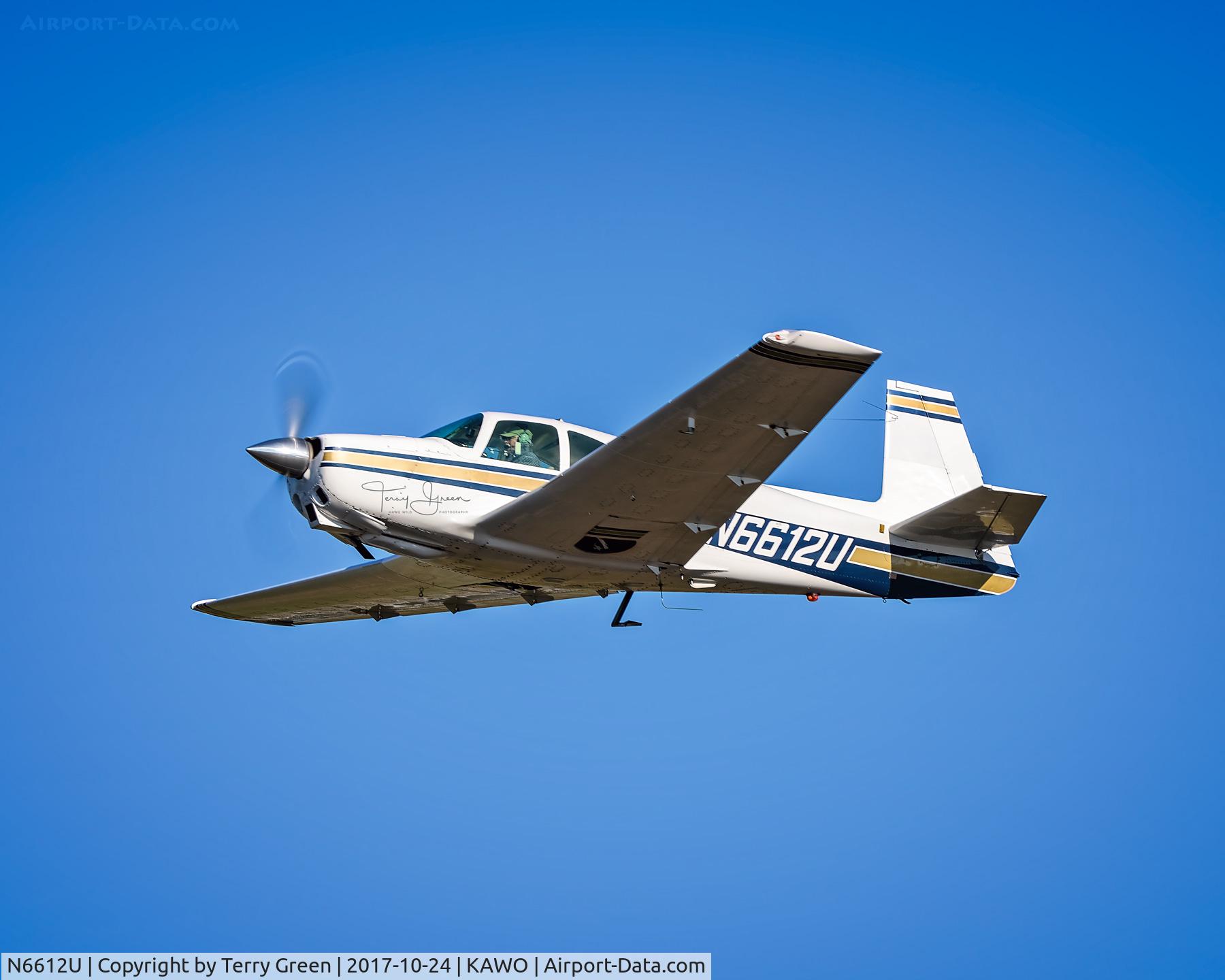 N6612U, 1963 Mooney M20D Master C/N 107, KAWO