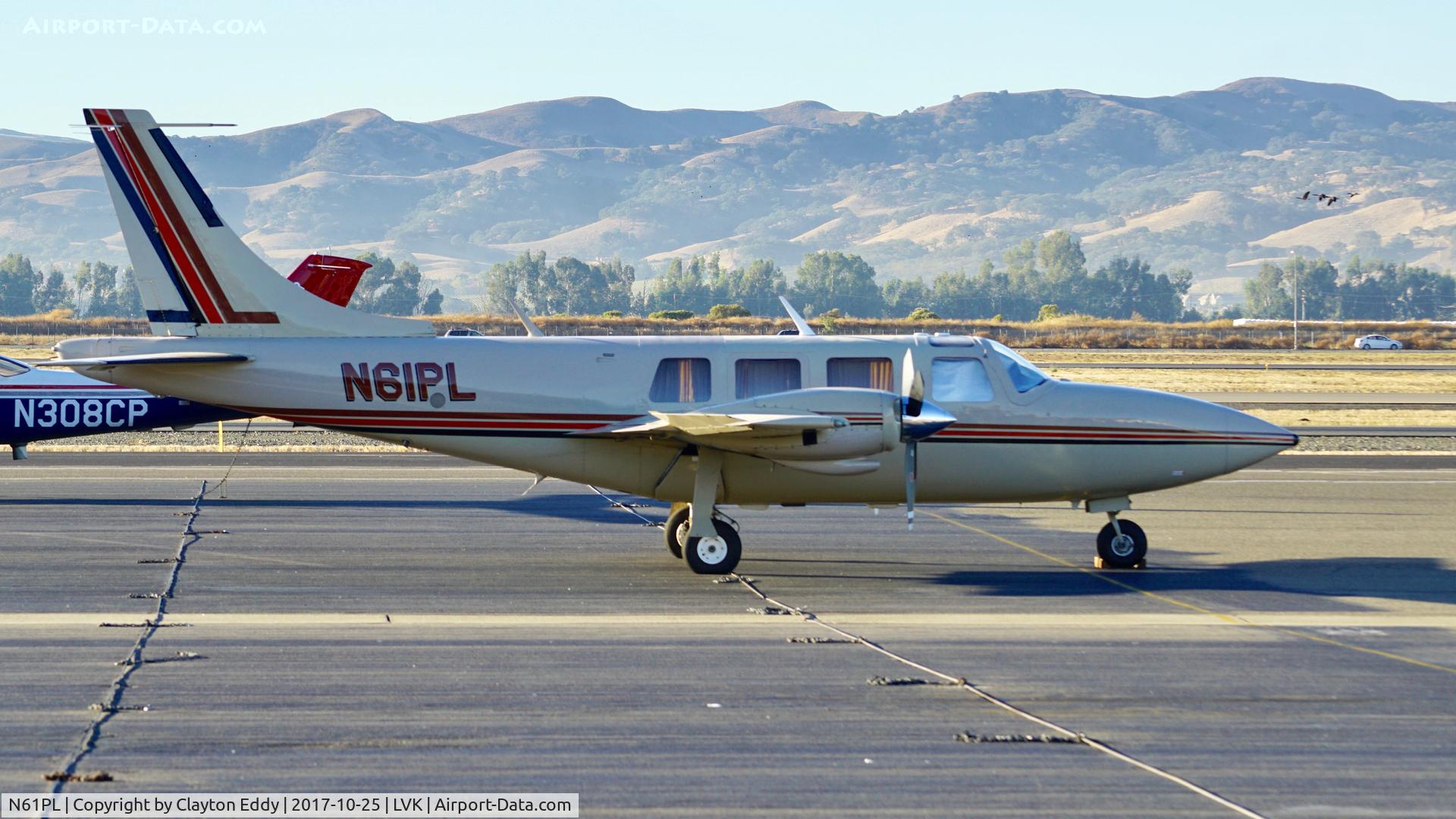 N61PL, 1977 Smith Aerostar 601P C/N 61P-0469-186, Livermore Airport California 2017.