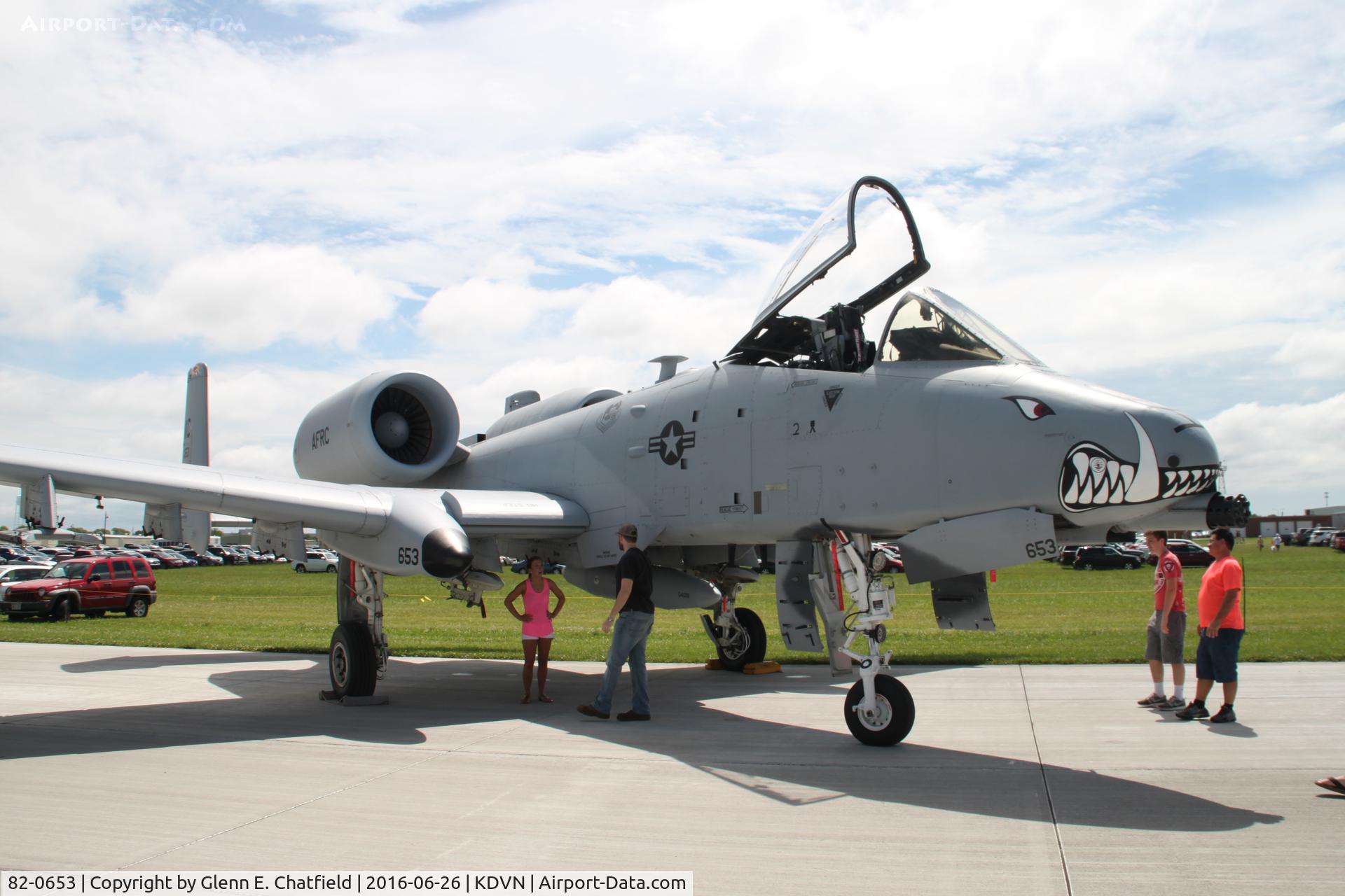 82-0653, 1982 Fairchild Republic A-10C Thunderbolt II C/N A10-0701, At Quad Cities last airshow