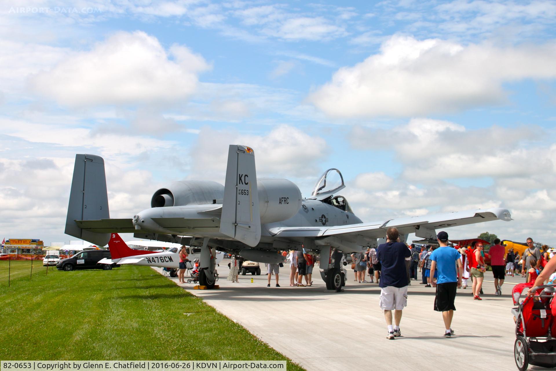 82-0653, 1982 Fairchild Republic A-10C Thunderbolt II C/N A10-0701, At Quad Cities last airshow