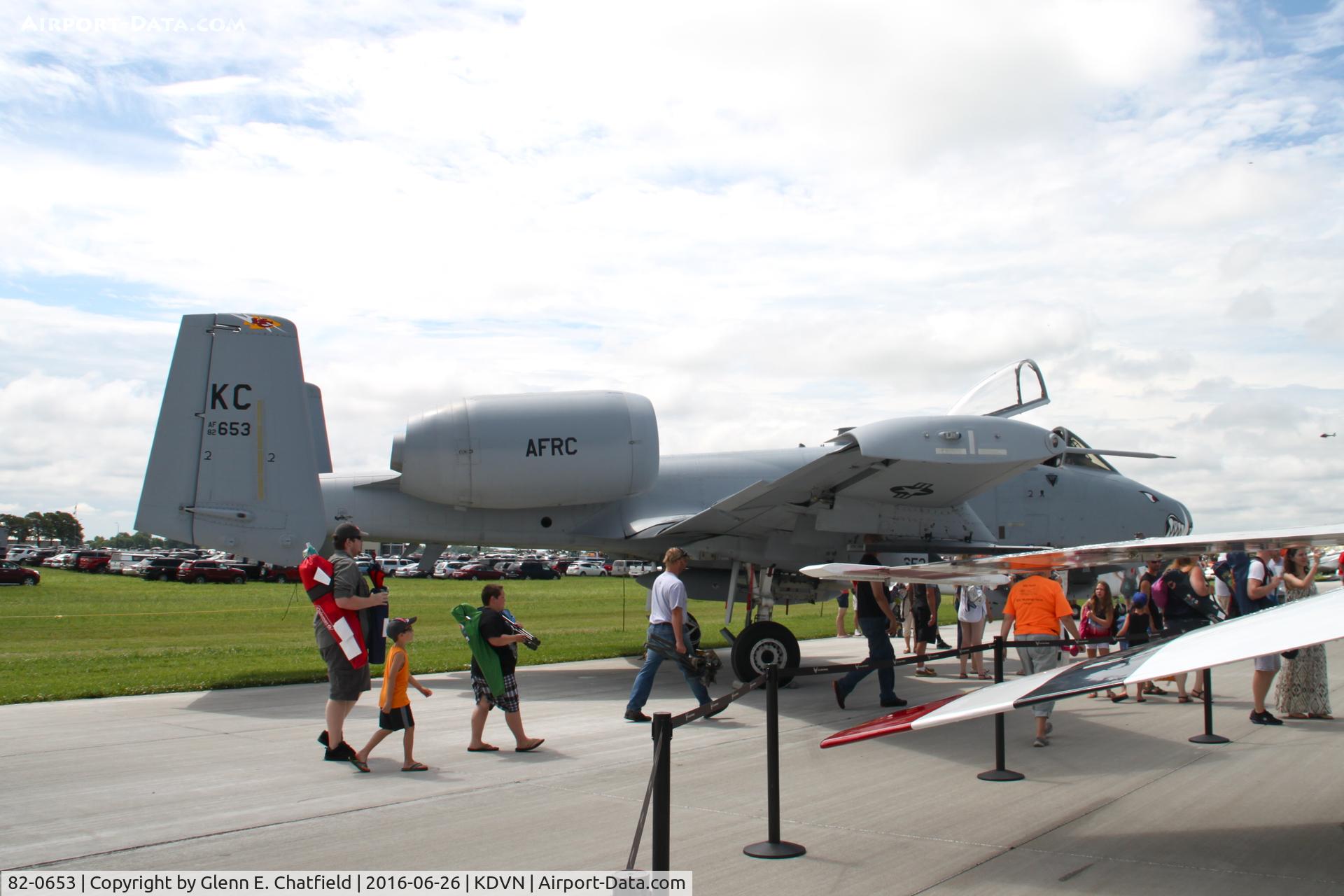 82-0653, 1982 Fairchild Republic A-10C Thunderbolt II C/N A10-0701, At Quad Cities last airshow