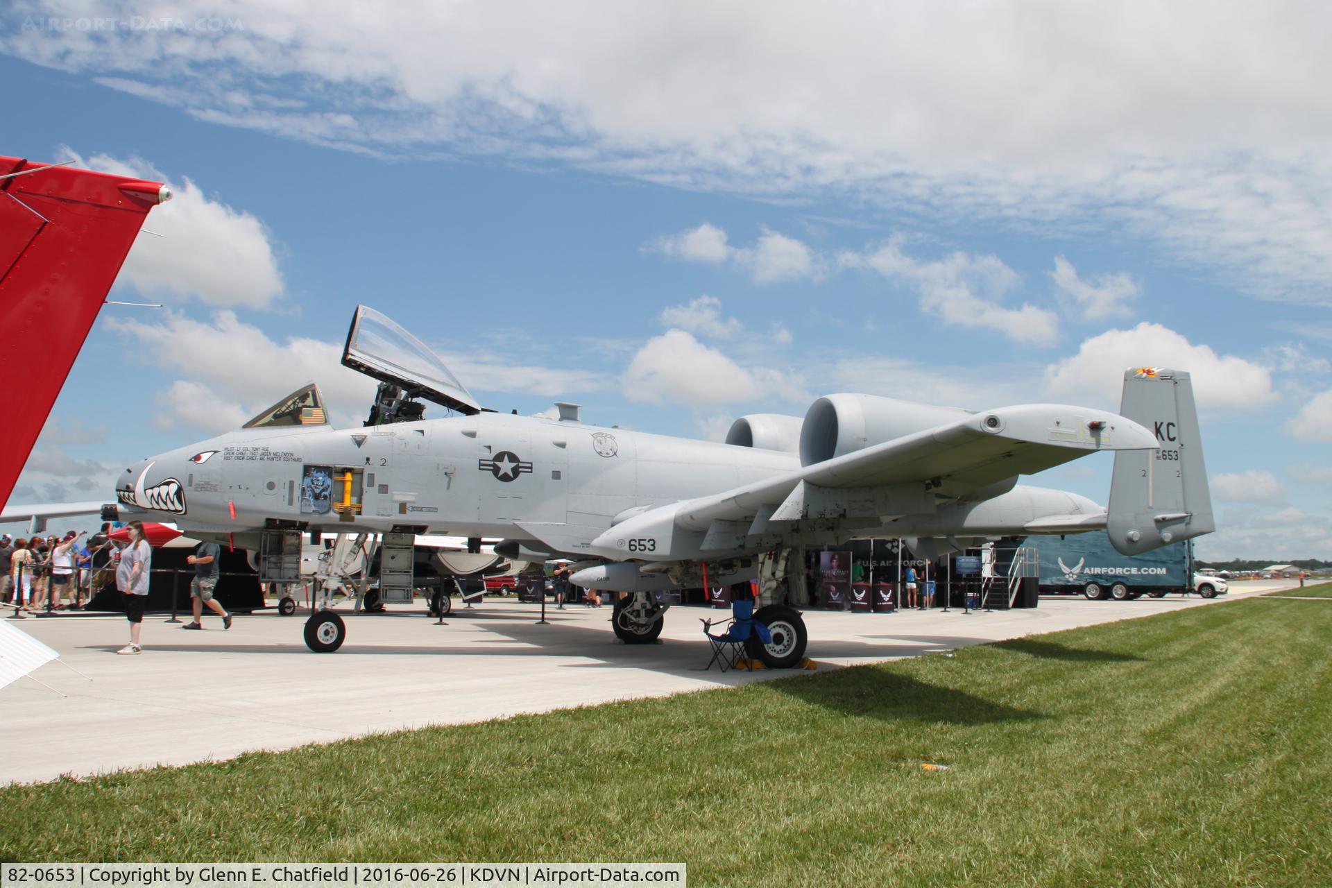 82-0653, 1982 Fairchild Republic A-10C Thunderbolt II C/N A10-0701, At Quad Cities last airshow