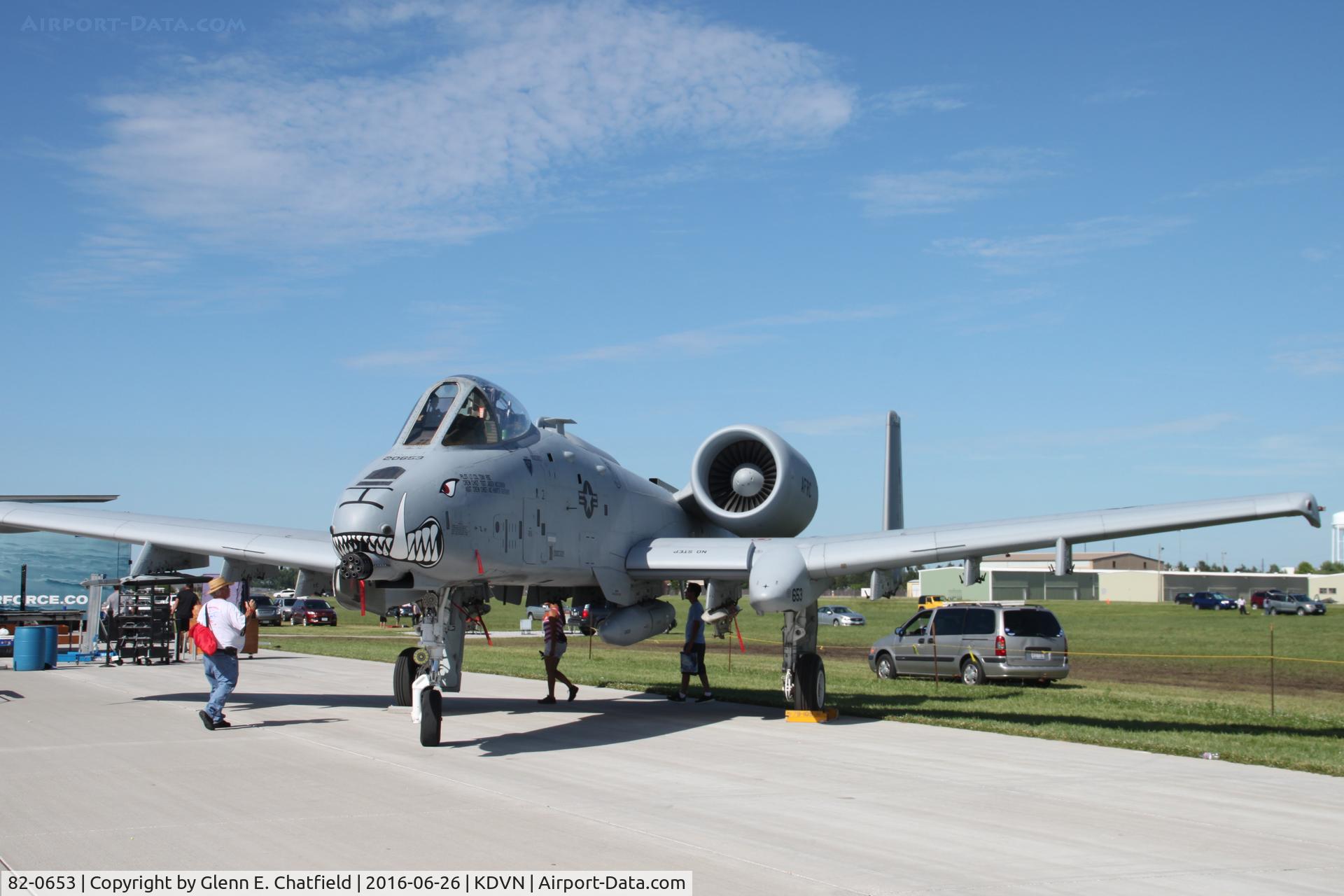 82-0653, 1982 Fairchild Republic A-10C Thunderbolt II C/N A10-0701, At Quad Cities last airshow