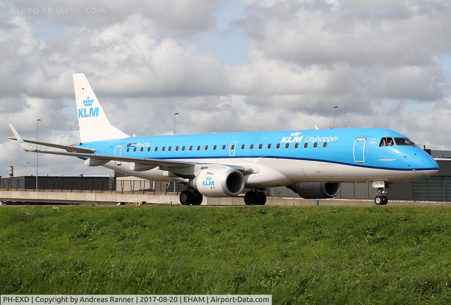 PH-EXD, 2014 Embraer 190LR (ERJ-190-100LR) C/N 19000661, KLM Cityhopper ERJ-190
