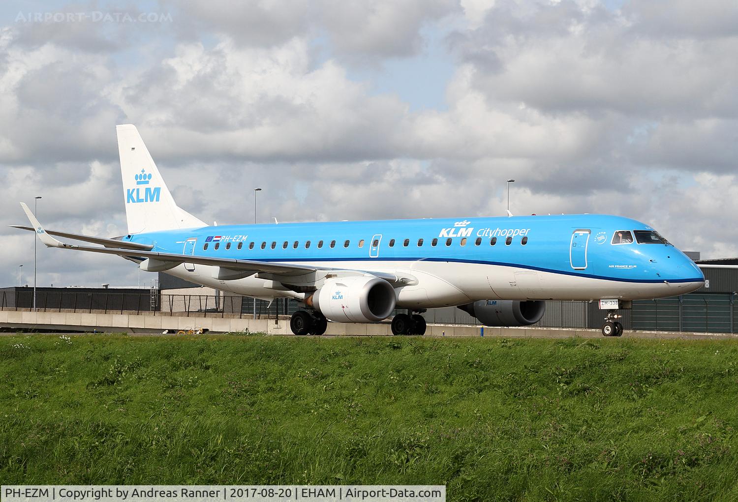 PH-EZM, 2010 Embraer 190LR (ERJ-190-100LR) C/N 19000338, KLM Cityhopper ERJ-190