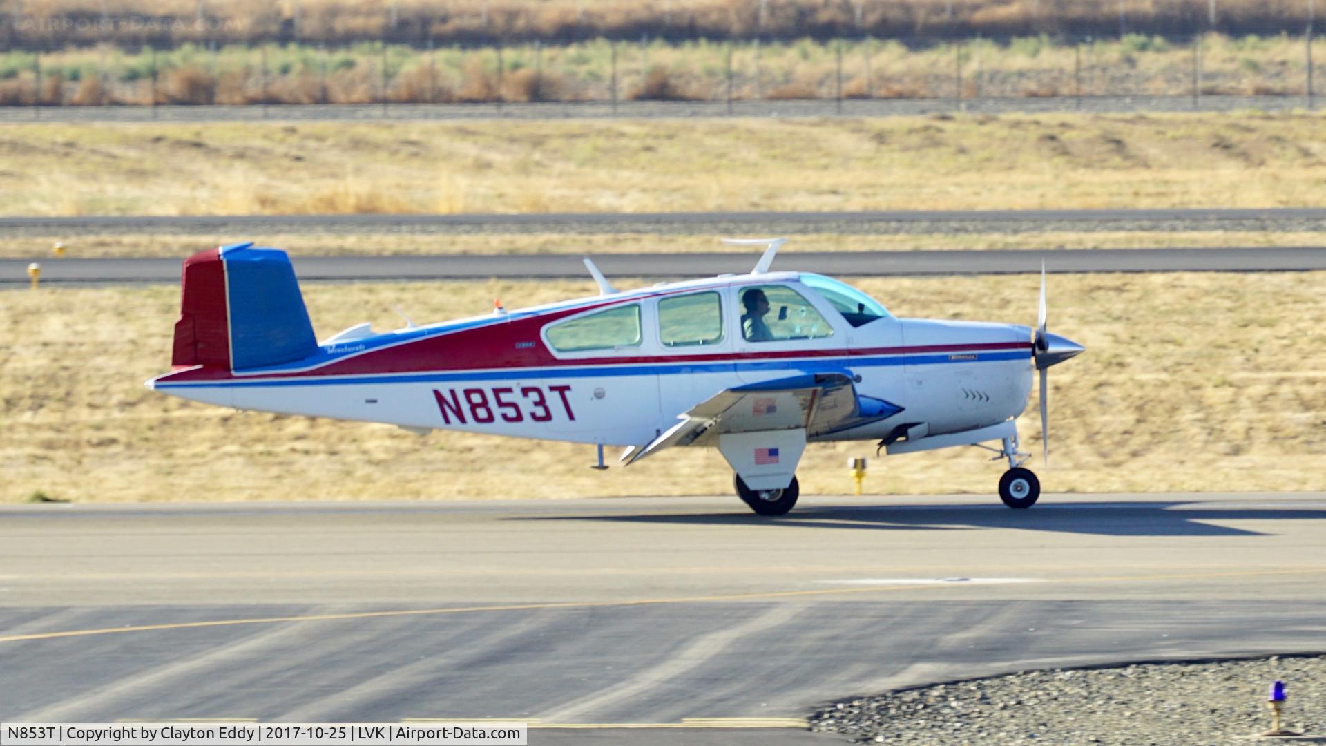 N853T, 1974 Beech V35B Bonanza C/N D-9630, Livermore Airport California 2017.