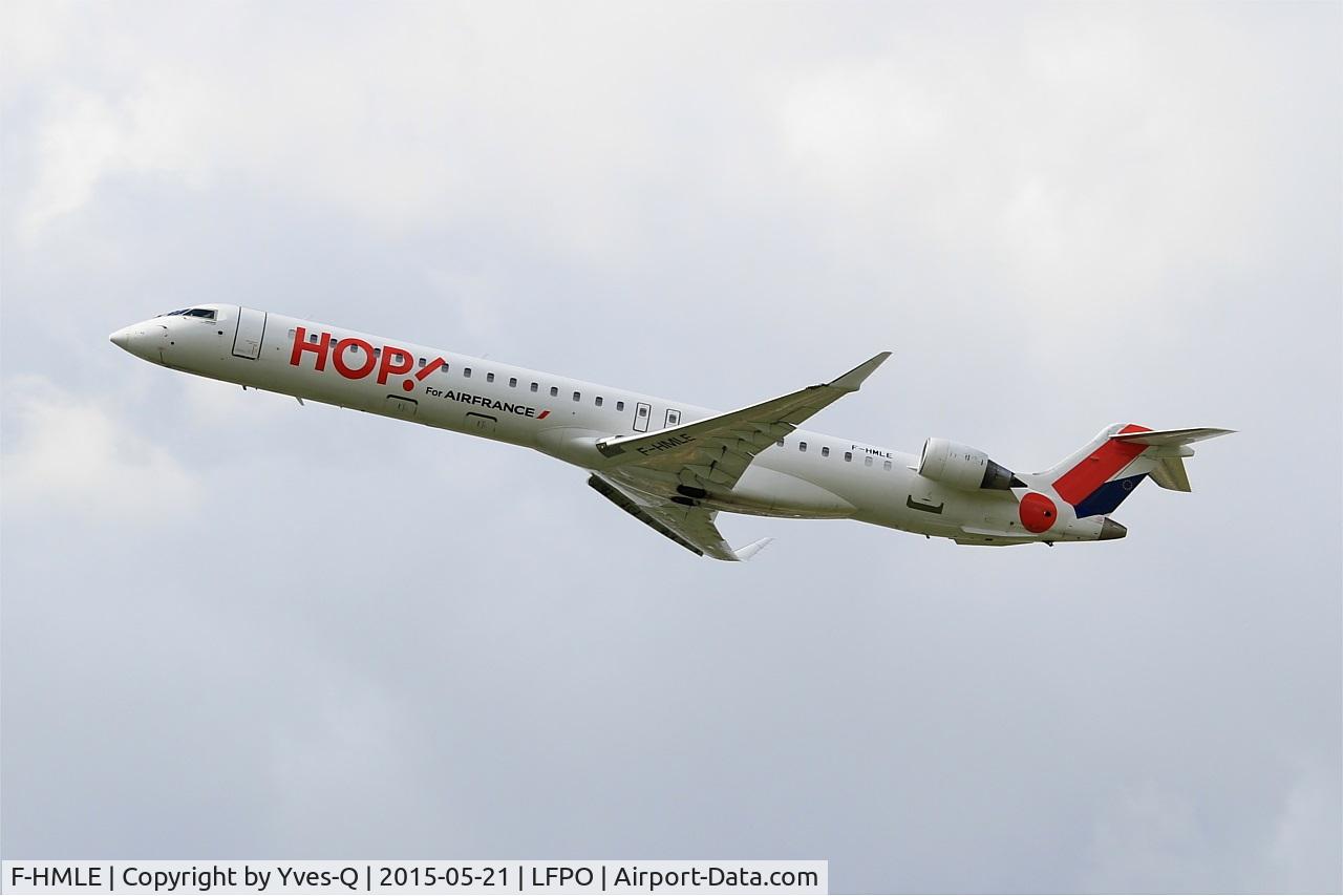 F-HMLE, 2010 Bombardier CRJ-1000EL NG (CL-600-2E25) C/N 19009, Bombardier CRJ-1000EL NG, Take off rwy 24, Paris-Orly airport (LFPO-ORY)