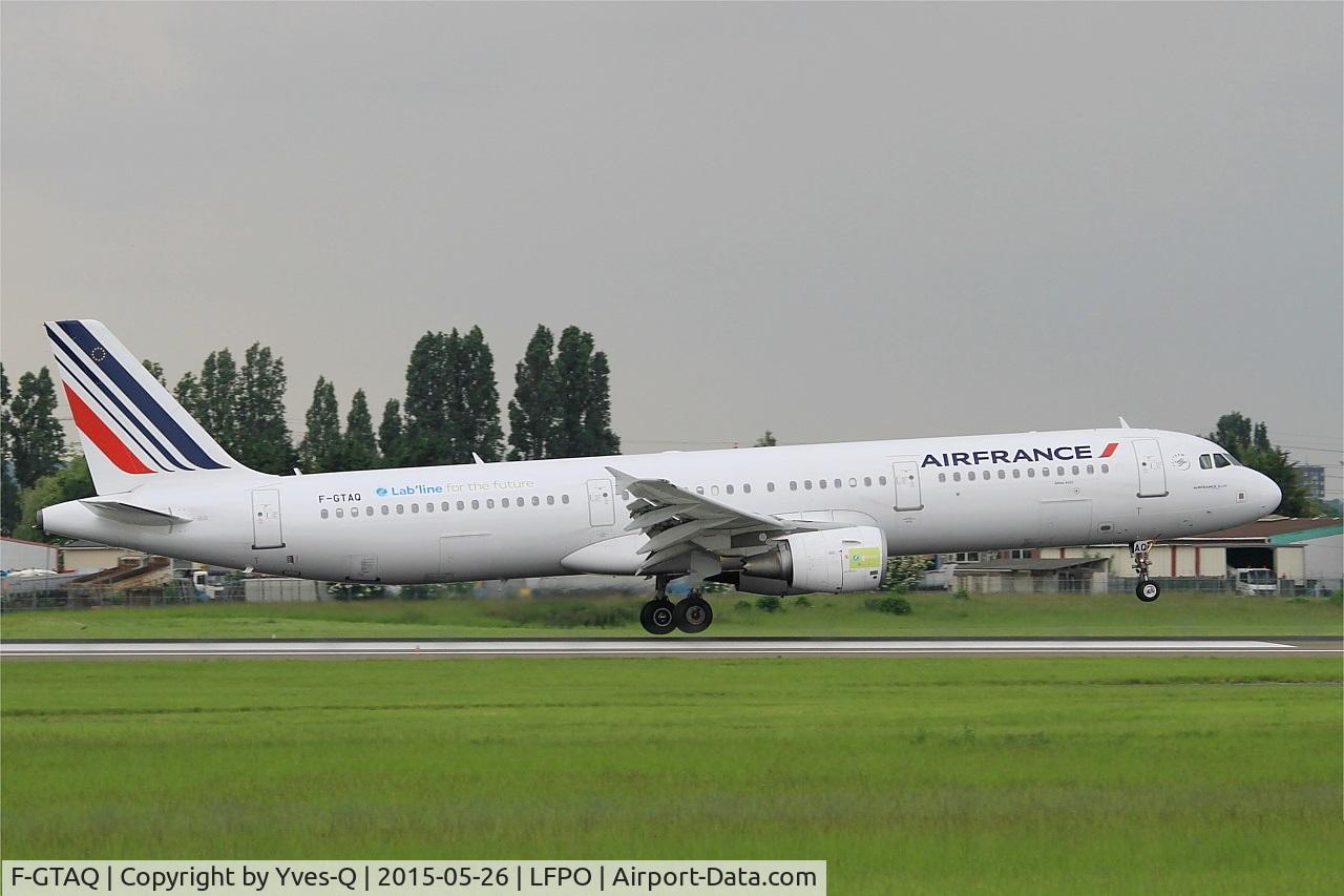 F-GTAQ, 2008 Airbus A321-211 C/N 3399, Airbus A321-211, Landing rwy 06, Paris-Orly airport (LFPO-ORY)