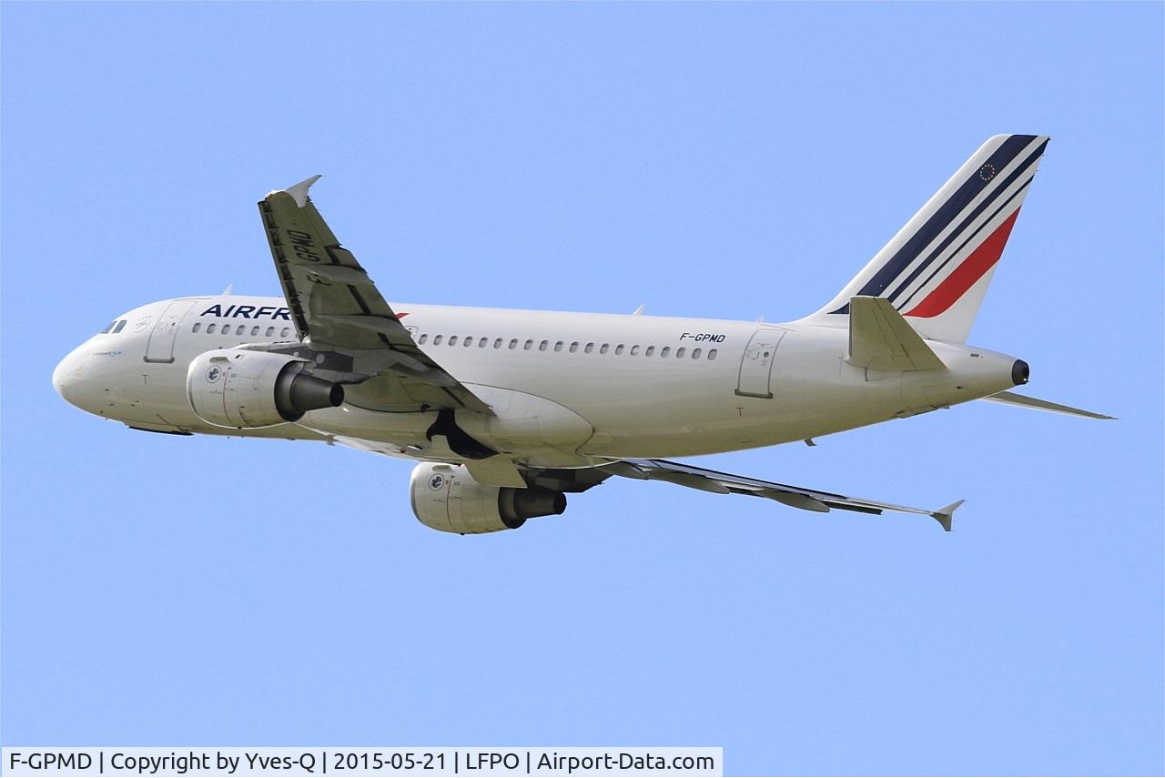 F-GPMD, 1993 Airbus A319-113 C/N 618, Airbus A319-113, Take off rwy 24, Paris-Orly airport (LFPO-ORY)