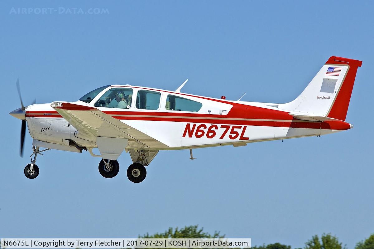 N6675L, 1979 Beech F33A Bonanza C/N CE-882, at 2017 EAA AirVenture at Oshkosh