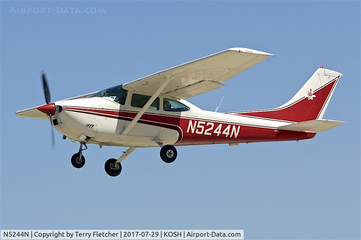 N5244N, 1980 Cessna 182Q Skylane C/N 18267594, at 2017 EAA AirVenture at Oshkosh