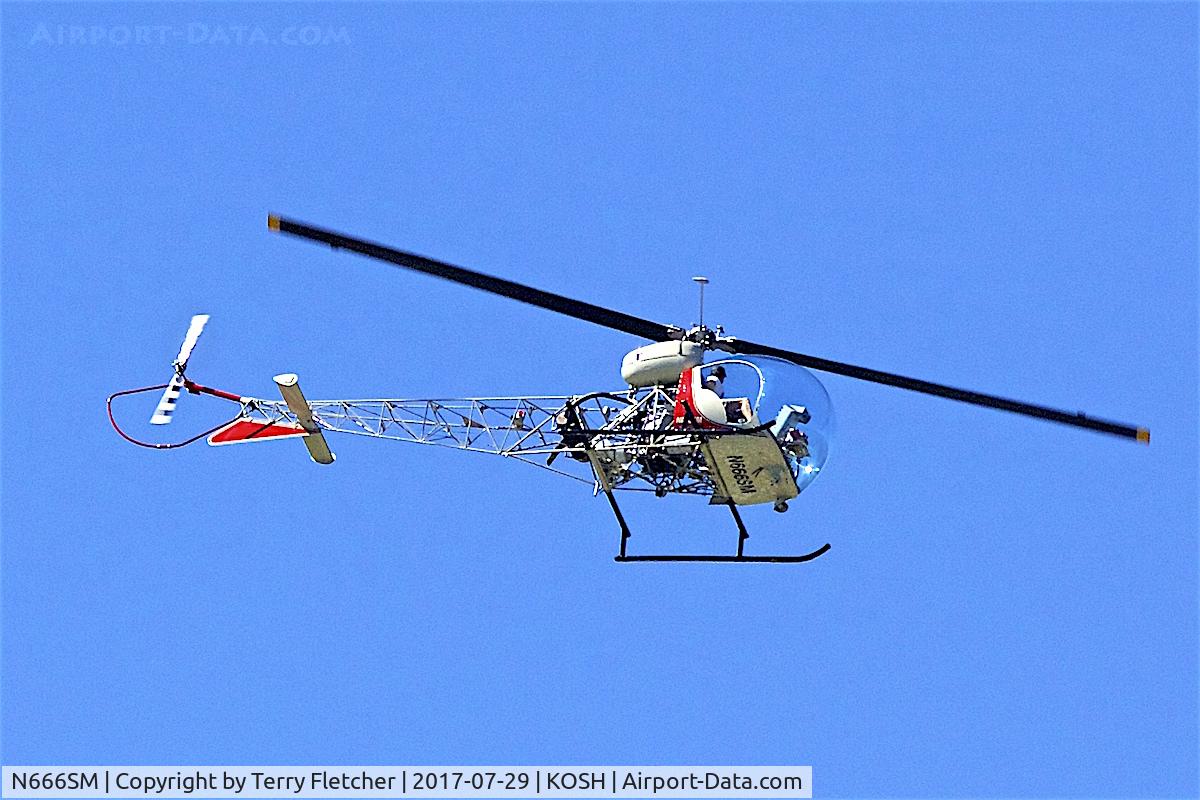 N666SM, Bell 47G-3B-1 Sioux C/N 3533, at 2017 EAA AirVenture at Oshkosh