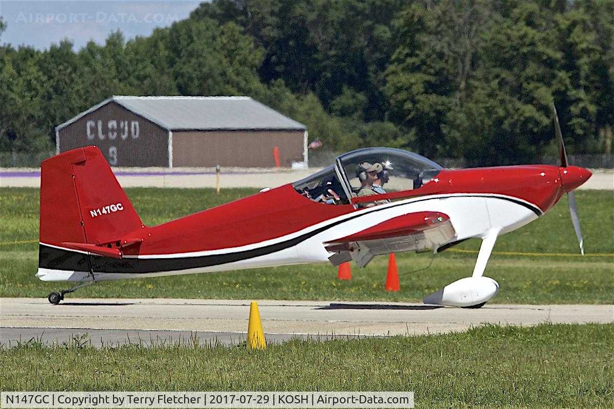 N147GC, 2016 Vans RV-14 C/N 140035, at 2017 EAA AirVenture at Oshkosh
