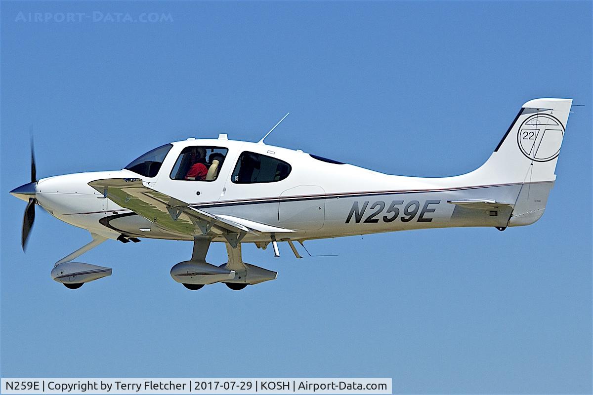 N259E, 2013 Cirrus SR22T C/N 0608, at 2017 EAA AirVenture at Oshkosh