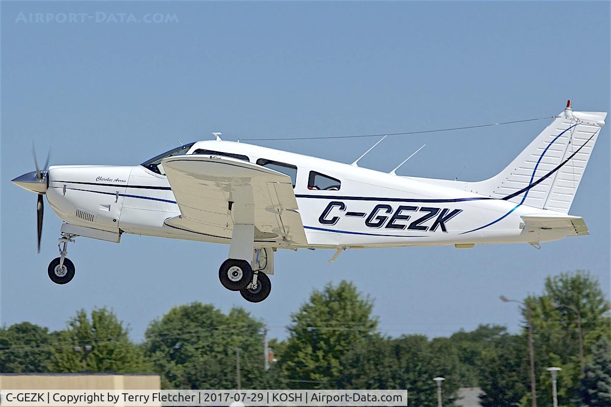 C-GEZK, 1976 Piper PA-28R-200 Cherokee Arrow C/N 28R-7635138, at 2017 EAA AirVenture at Oshkosh