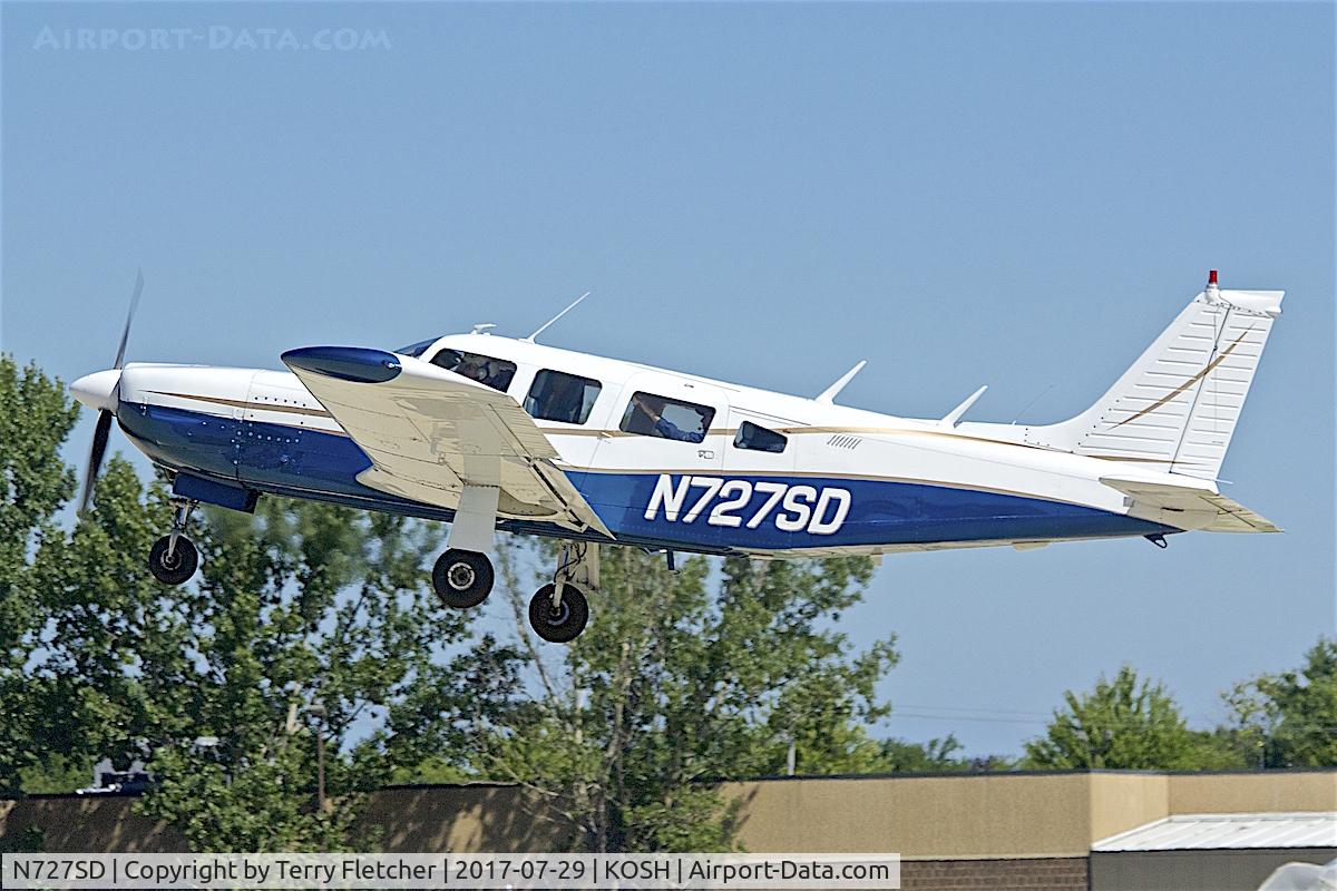 N727SD, 1976 Piper PA-32R-300 Cherokee Lance C/N 32R-7780060, at 2017 EAA AirVenture at Oshkosh