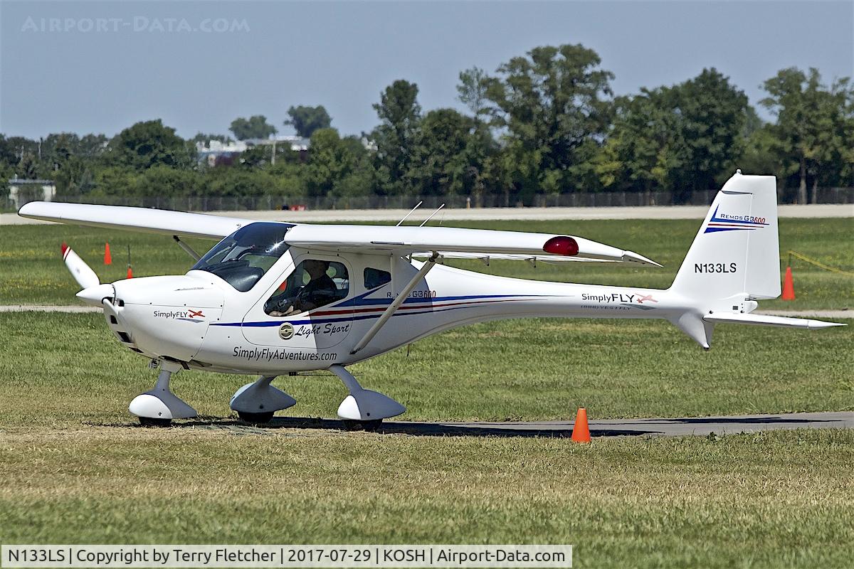 N133LS, 2007 Remos G-3/600 Mirage C/N 217, at 2017 EAA AirVenture at Oshkosh