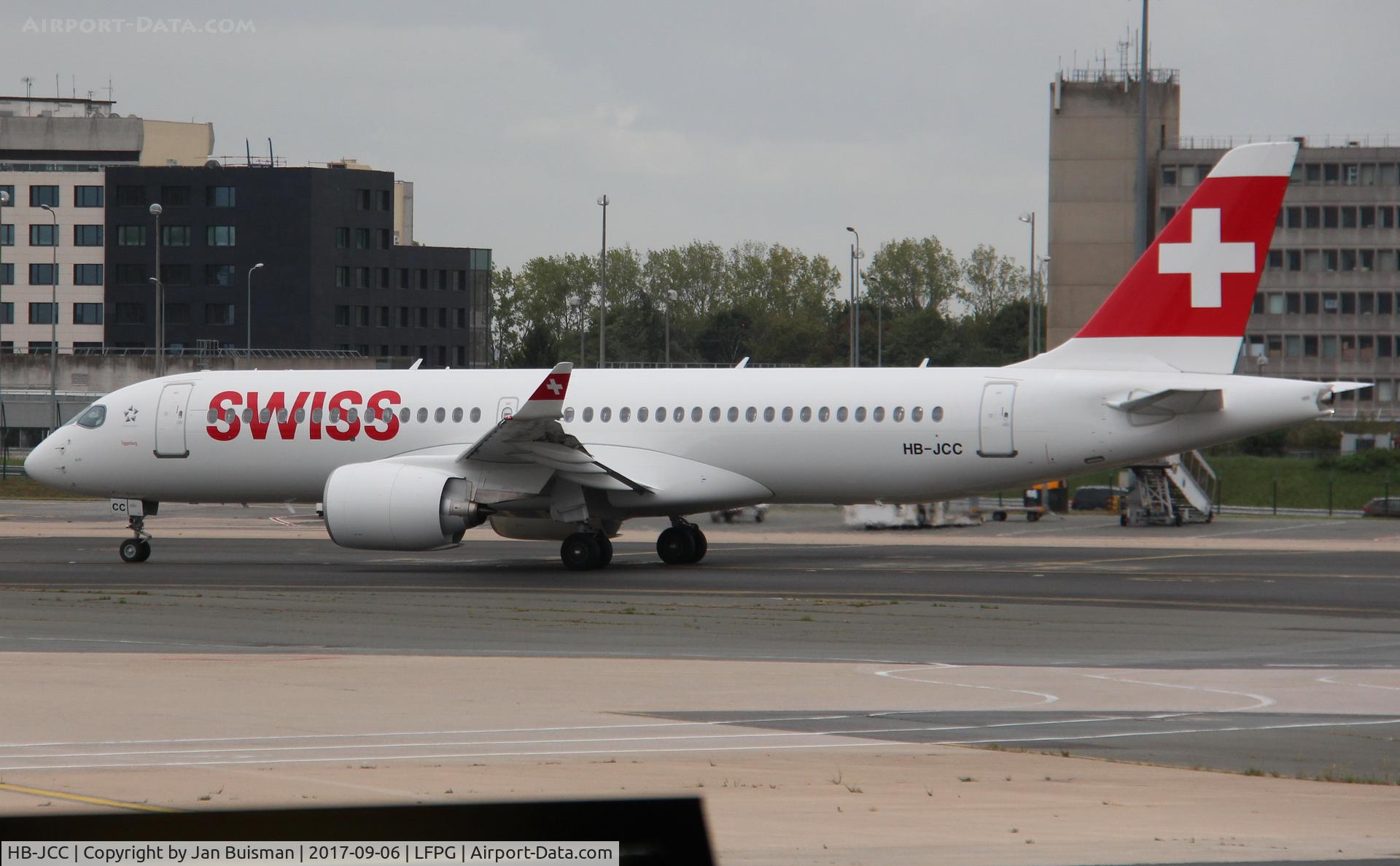 HB-JCC, 2017 Bombardier CSeries CS300 (BD-500-1A11) C/N 55012, Swiss