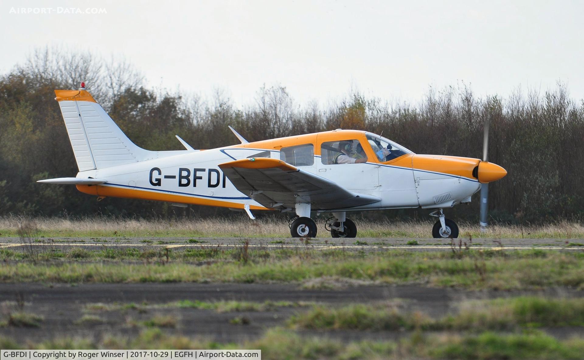 G-BFDI, 1977 Piper PA-28-181 Cherokee Archer II C/N 28-7790382, Visiting Cherokee Archer II operated by Truman Aviation.