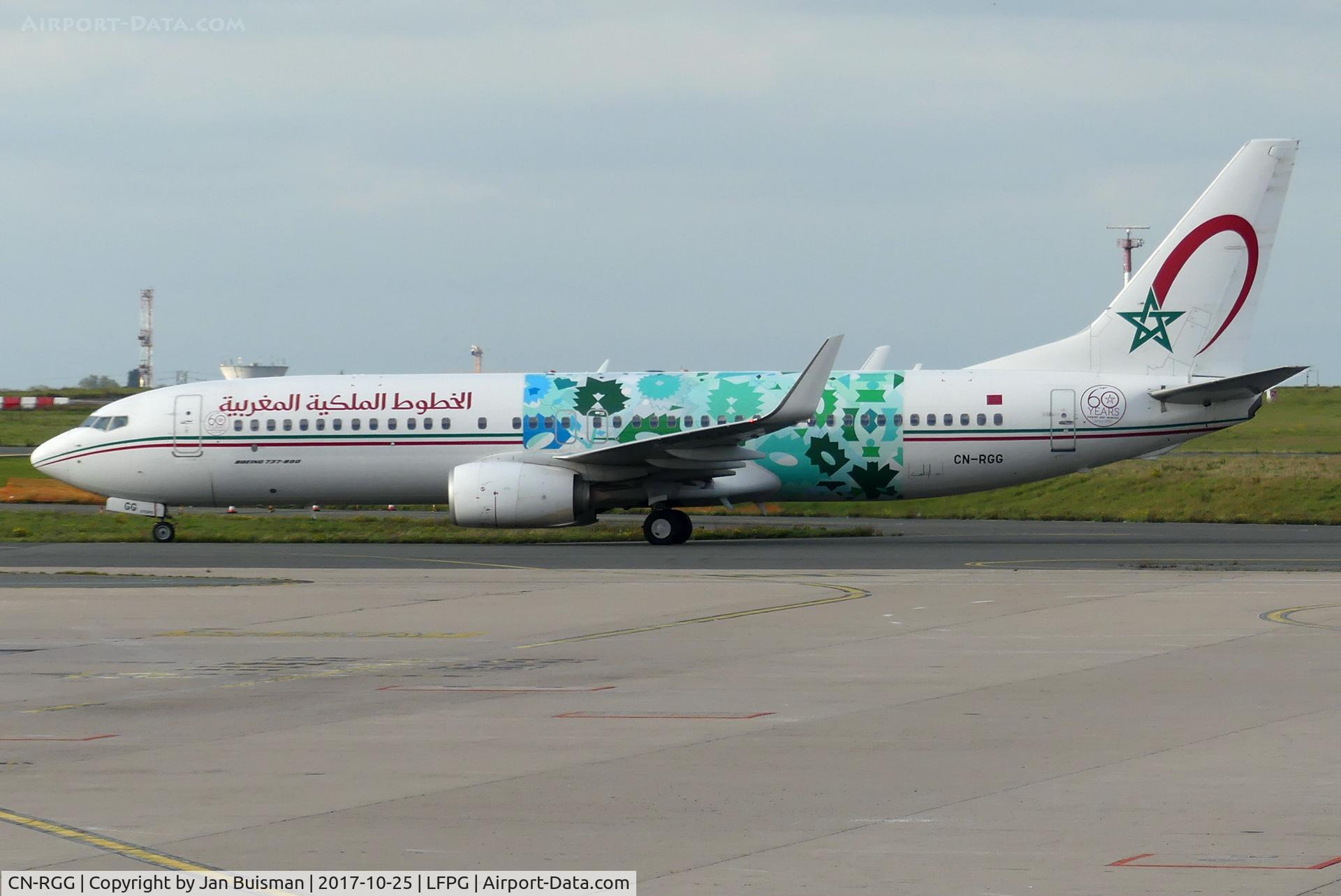 CN-RGG, 2011 Boeing 737-86N C/N 36829, Royal Air Maroc 60yrs