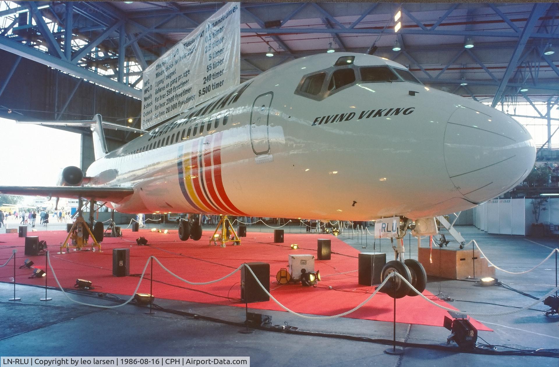 LN-RLU, 1971 Douglas DC-9-41 C/N 47511, Copenhagen 16.8.1986 at SAS 40th anniversary