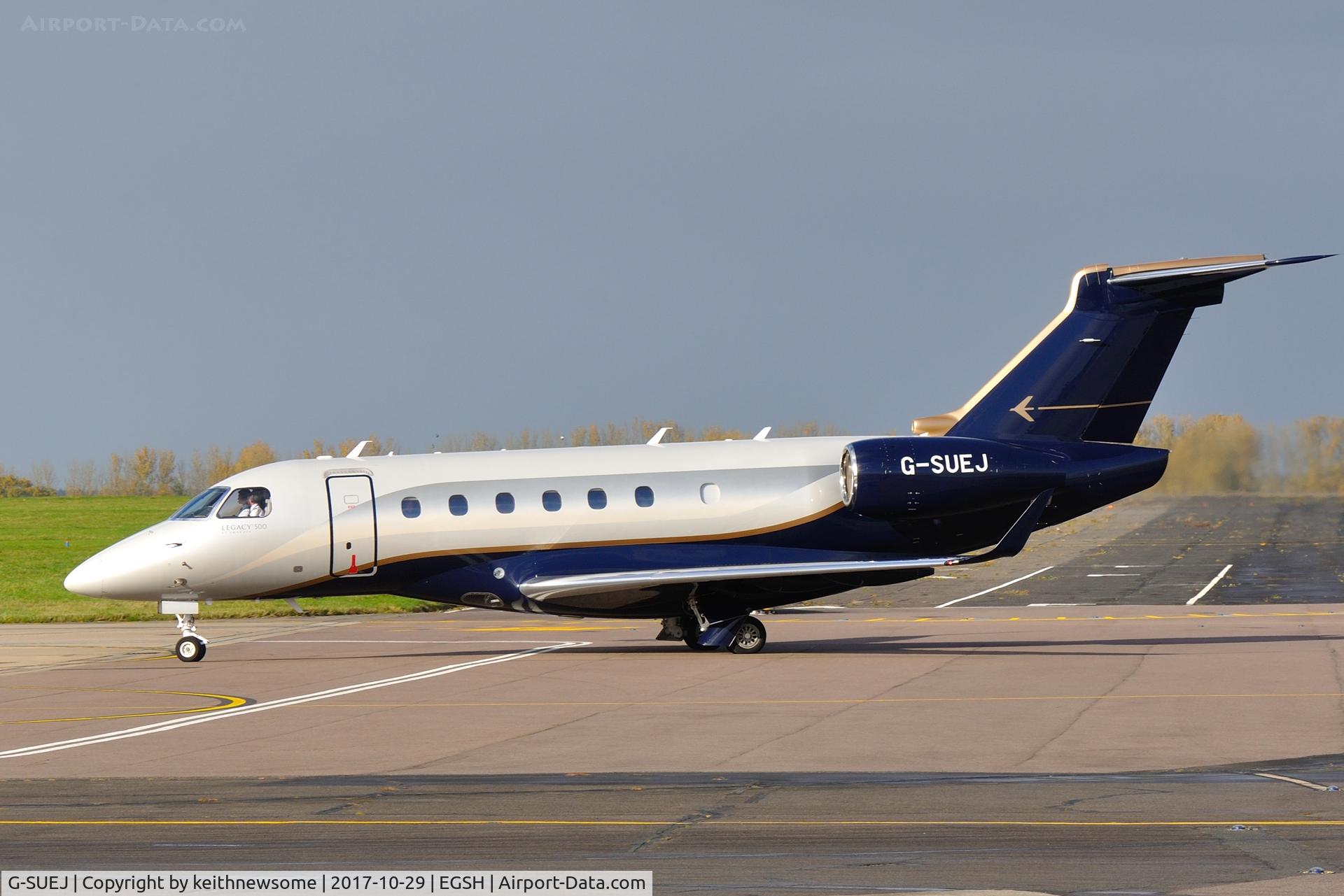 G-SUEJ, 2016 Embraer EMB-550 Legacy 500 C/N 55000042, Regular Visitor.